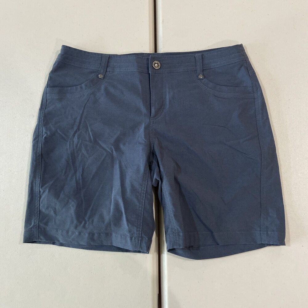 Kuhl Trekr Shorts Womens 10 Blue Performance 5.5" Inseam Stretch 6263